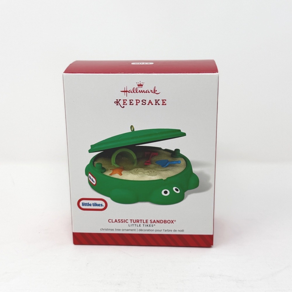2014 Hallmark Keepsake Little Tikes Classic Turtle Sandbox Ornament QXI2653